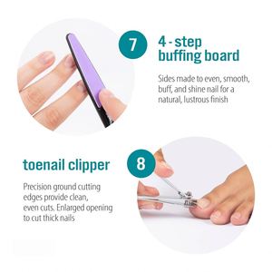 Best Sales Colorful Medium Nail Art Tools 13pcs Pedicure <b>Kit</b> and <b>Manicure</b> Set with EVA Material and OPP Bag - Product Image 4