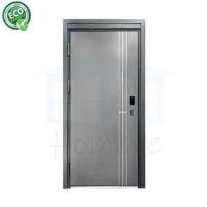 Puerta de Entrada Antirrobo de Acero Inoxidable Moderna y Grande Personalizada para Exteriores de Villas y Apartamentos, Gran Venta en EE. UU. - Product Image 4