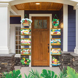 Letrero Decorativo para Puerta con Diseño de Verano, Estilo <span class=keywords><strong>Hawaiano</strong></span>, para Interiores y Exteriores, Decoración para Fiestas Hawaianas - Product Image 2