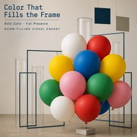 Décoration de fête sur le thème du mariage et des anniversaires, ballons en latex multicolores arc-en-ciel de forme ronde, fournisseur d'articles de décoration pour fêtes