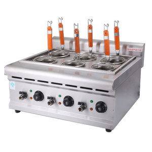 Eléctrica comercial <span class=keywords><strong>restaurante</strong></span> fideos olla de acero inoxidable 6 cestas pasta de <span class=keywords><strong>la</strong></span> <span class=keywords><strong>caldera</strong></span> - Product Image 1
