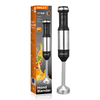HALEY Blender tangan elektrik, alat dapur pencampur baja anti karat untuk rumah
