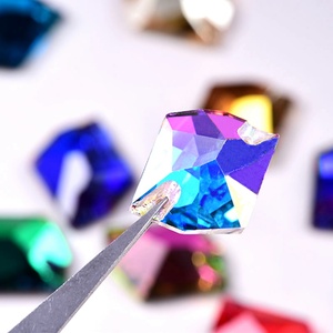 Cristales de Costura Coloridos 5A, Gemas de Vidrio Cósmico Irregulares de Alta Calidad para Coser en Vestidos - Product Image 3