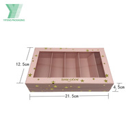 Scatola regalo personalizzata di alta qualità in cartone con presentazione di caramelle fatta a mano scatola di imballaggio per cioccolato con finestra in PVC trasparente