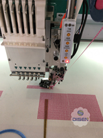 Nouvelle machine à broder à sequins informatisée Disen, 28 têtes en option, haute vitesse 850-1200 tr/min, changement automatique de couleur de fil, moteur pour usage domestique