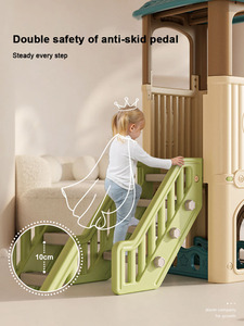 <strong>2025</strong> Multifunction Children Playhouse Indoor <strong>Playground</strong> Plastic Double <strong>Slide</strong> Play Ground for Kids Playhouses - Product Image 4