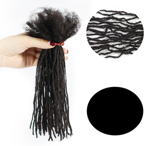 1cm colore Ombre 100% capelli umani Dreadlock Inter Locs 100% capelli fatti a mano Crochet Locs estensioni per donne nere e Reggae - Product Image 3