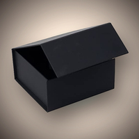 Boîte cadeau en carton rigide pliable magnétique avec logo personnalisé, grande capacité, écologique, finition mate, emballage de luxe