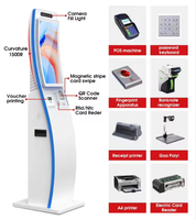 Kiosque de commande en libre-service de 23,6 pouces, terminal de point de vente NFC, système Android/Windows, écran tactile LCD 10 points, SDK activé pour l'intérieur