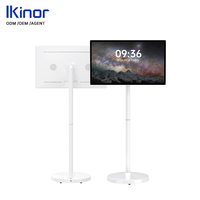 Ikinor Pantalla Inteligente Móvil de 21.5 Pulgadas, IP65, Pantalla Táctil de 10 Puntos, Full HD 1080p, 75Hz, 100% SRGB, Soporte Gráfico, Portátil