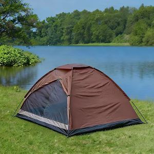 Tente de camping 2-3 personnes en tissu Oxford imperméable 1000-1500 mm, portable, pour la pêche et la randonnée en extérieur - Product Image 2