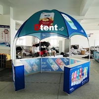 Tente promotionnelle pliable Dtent personnalisable pour exposition, dôme, chapiteau, stand commercial, panneau publicitaire, kiosque