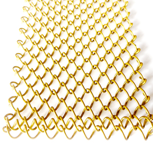 Bán hàng nóng trang trí kim loại lưới rèm cửa sổ Rèm vải dệt chuỗi kim loại - Product Image 2