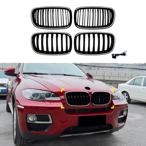 Bmw X5 E70 X6 E71 2006 2013 Led Grille Black With Light Front Bumper Modification - Product Image 1