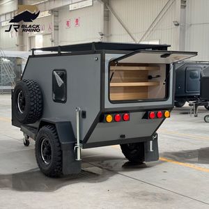 Mini remolque todoterreno mini <span class=keywords><strong>caravana</strong></span> rinoceronte negro quinta rueda <span class=keywords><strong>4x4</strong></span> estilo europeo fibra de vidrio camping mejores caravanas pequeñas Australia - Product Image 3