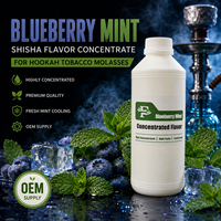 Concentré d'arôme menthe myrtille pour chicha, huile soluble, tabac industriel pour narguilé, approvisionnement OEM, approuvé FEMA