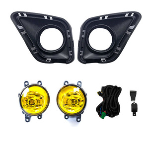 Conjunto de luces antiniebla delanteras Haowei con ojos de ángel LED para Toyota Ractis 2010-2014 con marcos y kit de cableado. - Product Image 5