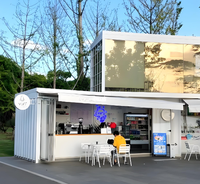 Bâtiment modulaire personnalisable, conception de bureau préfabriqué, maison conteneur démontable en kit, café, boutique