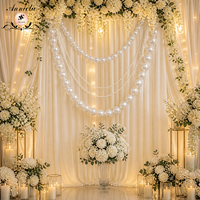 ANNIELU Guirlande de perles blanches en PE à assembler soi-même pour décoration de plafond de mariage, fête d'anniversaire, toile de fond murale pour événements