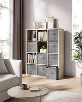 Caja de Almacenamiento Plegable Cuadrada de Tela No Tejida Personalizada, Ahorra Espacio, Multifuncional, para Muebles, Cajón