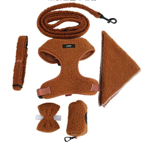 Perlengkapan Jalan-Jalan Anjing Grosir Berkualitas Tinggi Set Harness Hewan Peliharaan Logo Merek Kustom - Product Image 1