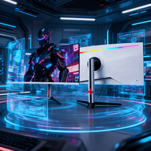 شاشة منحنية جديدة مقاس 34 بوصة بنسبة عرض إلى ارتفاع 21:9 فائقة العرض بدقة 4K 3440x1440 وانحناء 1500R وزمن استجابة 1 مللي ثانية مع تقنية MPRT وHDR للألعاب مع إضاءة RGB - Product Image 1