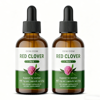 OEM/ODM Gouttes liquides orales d'extrait de trèfle rouge à haute teneur en isoflavones pour femmes d'âge mûr, contre les bouffées de chaleur et pour le soutien immunitaire