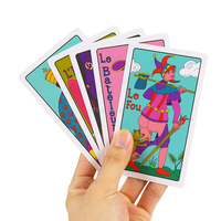 SESE des deux côtés cartes de tarot colorées personnalisées et oracles imprimés personnalisés