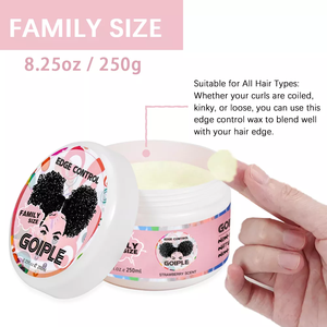 <span class=keywords><strong>Gel</strong></span> <span class=keywords><strong>fijador</strong></span> de <span class=keywords><strong>pelo</strong></span> de fijación extra personalizado sin escamas, secado rápido, Etiqueta Privada, pomadas de control de bordes perfumados de piña para 4C - Product Image 4