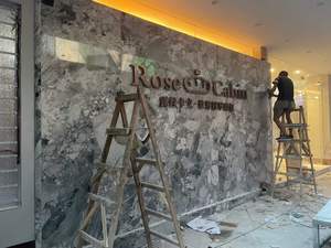 แผ่นหินอ่อนสีเทาฟอสซิล หินปูนฟอสซิลธรรมชาติพร้อมเศษเปลือกหอยคริโนอิด แบบ OEM ตัดตามขนาดสำหรับปู<span class=keywords><strong>พื้น</strong></span>และบุผนัง - Product Image 2