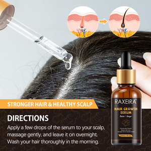 Sérum Capillaire Essentiel Croissance et Épaississement du Cheveu <span class=keywords><strong>Anti</strong></span>-<span class=keywords><strong>Chute</strong></span> Ginseng Gingembre Biotine pour Alopécie, Marque Blanche Vente en Gros - Product Image 5