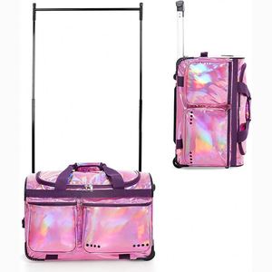 Échantillon gratuit : Porte-vêtements à roulettes pliable et très bien noté pour costumes de danse, sacs de voyage et sacs de danse à roulettes avec support - Product Image 1