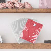 Sacs en plastique transparent BOPP avec fermeture autocollante (jetables) Logo personnalisé pour l'emballage des vêtements et des accessoires capillaires