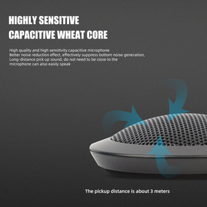 Hệ thống micro hội nghị USB, micro bàn hội nghị để bàn, hệ thống micro phòng họp, loa micro - Product Image 3