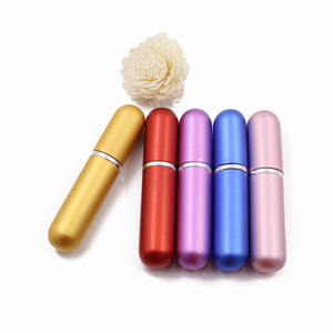 Luxury pink Aluminum 5ml Pump Refillable Travel Mini Glass Perfume Spray Bottle Cosmetic Pocket Perfume <strong>Atomizer</strong> - Product Image 3