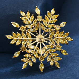 Broche de Alta Qualidade, Acessórios Criativos <span class=keywords><strong>DIY</strong></span>, Suporte de Zircônia, Flor de Peito, Suporte Oco para Pérolas, Clipe Versátil para Roupas - Product Image 4