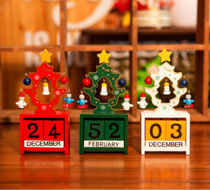 Ornamenti natalizi in legno per ufficio ornamenti da scrivania per bambini regali di <span class=keywords><strong>natale</strong></span> calendario dell'avvento scatole - Product Image 1