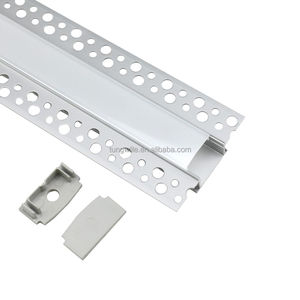 Perfil <span class=keywords><strong>de</strong></span> aluminio LED empotrado en el techo, carcasa delgada para luz lineal, para decoración <span class=keywords><strong>de</strong></span> placas <span class=keywords><strong>de</strong></span> yeso. - Product Image 2