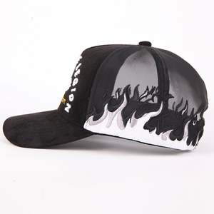 หมวกเบสบอลผ้านิ่มสำหรับ3D 5แผงหมวกกีฬาผ้ากำมะหยี่ปักโลโก้ได้ตามต้องการ - Product Image 1