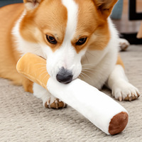 Jouet à mâcher en peluche couineur pour chien, simulant un cigarette, le plus vendu, pour soulager la monotonie et les poussées dentaires, jouet pour chiot en gros