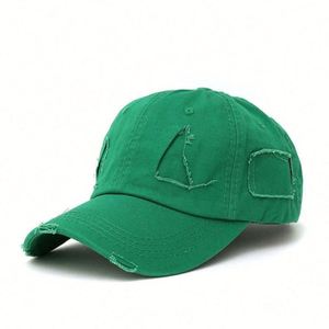 โรงงานขายส่งหมวกเบสบอลปักโลโก้แบบวินเทจ หมวกแก๊ปแบบดิสเทรส หมวกเบสบอลขาดๆ แบบดิสเทรส - Product Image 2