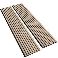 Panel Kayu Slat dinding akustik Modern, kedap suara Interior Panel kayu Riflaj dengan kemampuan solusi desain grafis