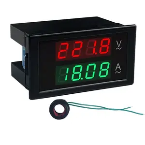 DL69-2042T AC 500V 100A High accuracy 4 digits 0.39 inch LED dual display voltmeter ammeter meter