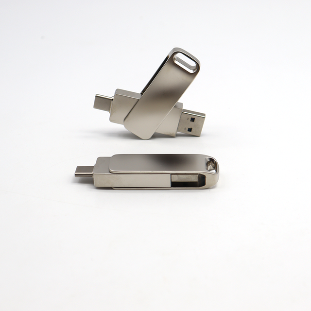 New Arrival Type-C Metal USB 2.0 Flash Drive with Customized Logo 64GB and 1-Year Warranty