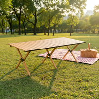 Table pliante portable 4 places en acier au carbone avec LOGO personnalisé pour camping et pique-nique en extérieur – Qualité export garantie