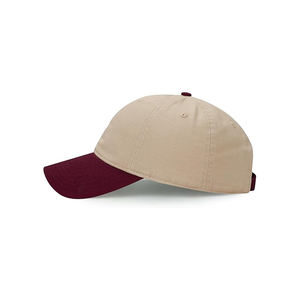 Casquette de baseball structurée en coton à 6 panneaux avec logo brodé personnalisé en gros - Product Image 2