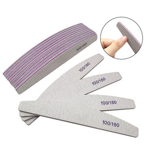 Entrega dentro de 72H Herramientas de estilismo de uñas de doble cara Tablero de esmeril desechable Rosa profesional 100/180 Lima de uñas para salón de casa - Product Image 4