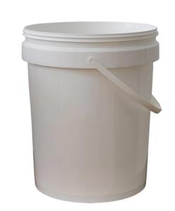Seau en <span class=keywords><strong>plastique</strong></span> blanc recyclable de <span class=keywords><strong>20</strong></span> <span class=keywords><strong>litres</strong></span>, durable, de qualité alimentaire, sans BPA, avec couvercle, provenant de Chine, SDPAC. - Product Image 2