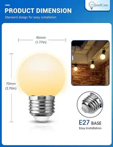 G45/Golfball LED Bulb/5W Customizable Home Lighting Indoor Light 110v/220v LED Lamp