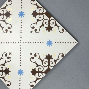 Piastrella Decorativa in Ceramica Stile Mediterraneo Blu, <span class=keywords><strong>Arte</strong></span> Marocchina Art Deco 200x200 per Pareti e Pavimenti - Product Image 3